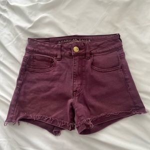 Burgundy shorts